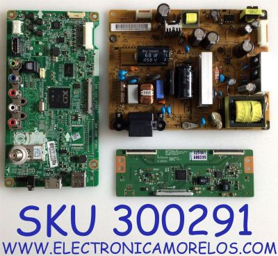 KIT DE TARJETAS PARA TV LG / MAIN EBU62007604 / EAX65049107 / T-CON 6871L-3259A / 6870C-0452A / FUENTE EAY62810301 / EAX64905001 / PANEL LC320DUE / HC390DUN / MODELOS 32LN530 / 32LN530B-UA.BUSFLWM / 32LN5300-UB.BUSYLWM / 39LN5300-UB / 39LN5300-UB.BCCJLWM